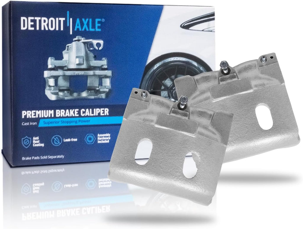 Detroit Axle - Front Brake Calipers for Ford 1988-1997 F53 F59 1990-1997 F-Super Duty, Disc Brake Calipers 1991 1992 1993 1994 1995 1996 Replacement