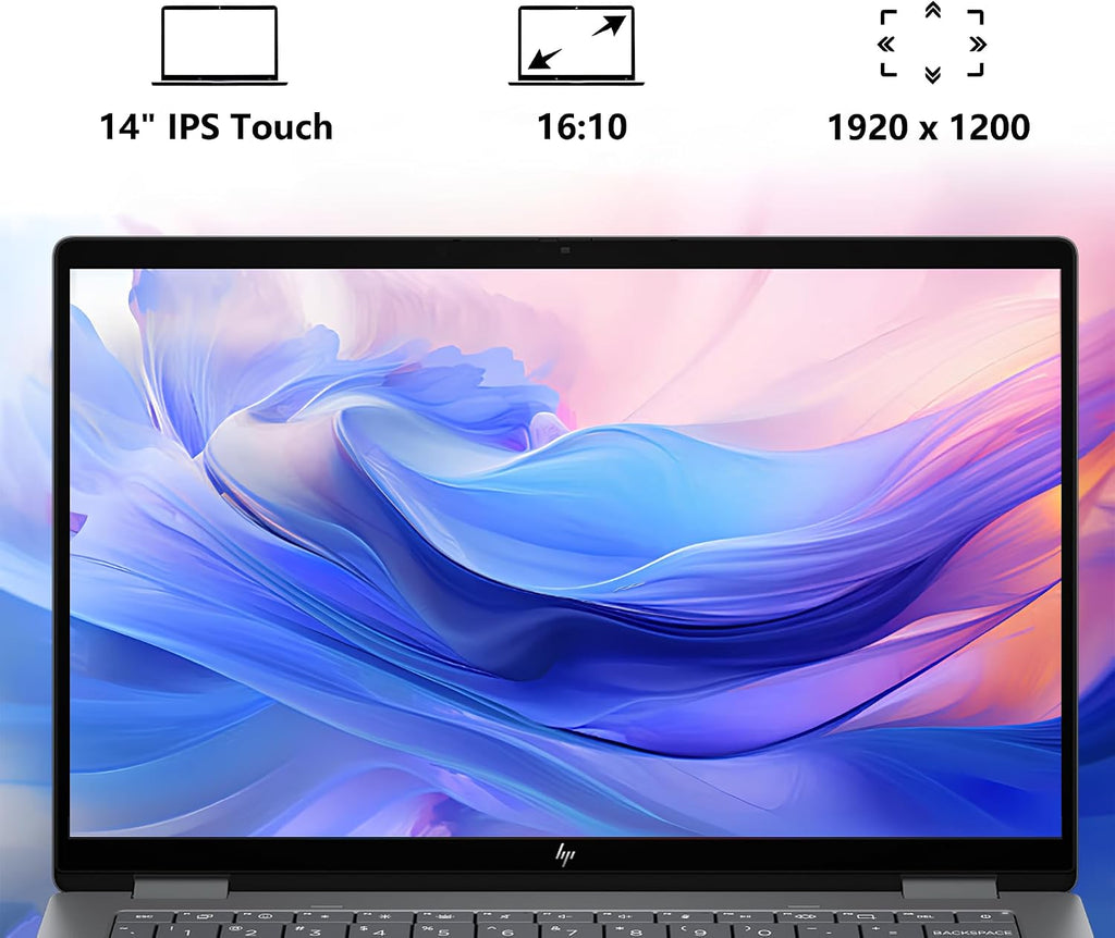HP OmniBook X Flip 2-in-1 AI PC Laptop | 14' WUXGA Touch 400nits | AMD 6-core Ryzen AI 5 340 Up to 50 Tops | 16GB DDR5 2TB SSD | Backlit Wi-Fi6E 5MP IR Camera Poly Win11Pro w/DLCA Accessory
