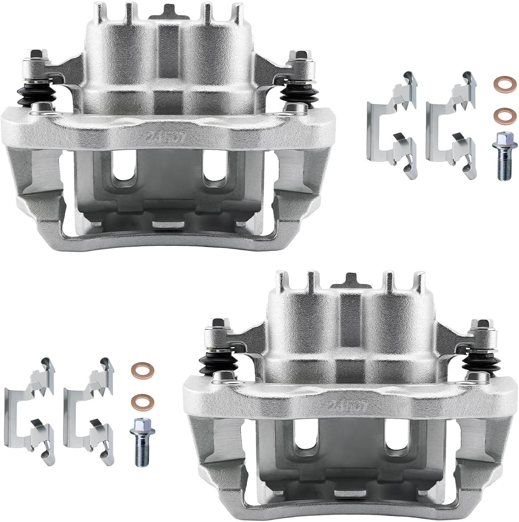 Betthand Rear Brake Calipers Fit for 1999-2004 Ford F250 Super Duty, 1999-2004 F350 Super Duty, 2000-2005 Excursion, 5.4/6/6.8/7.3L: 18B4752+18B4753, FRC10961N+FRC10962N