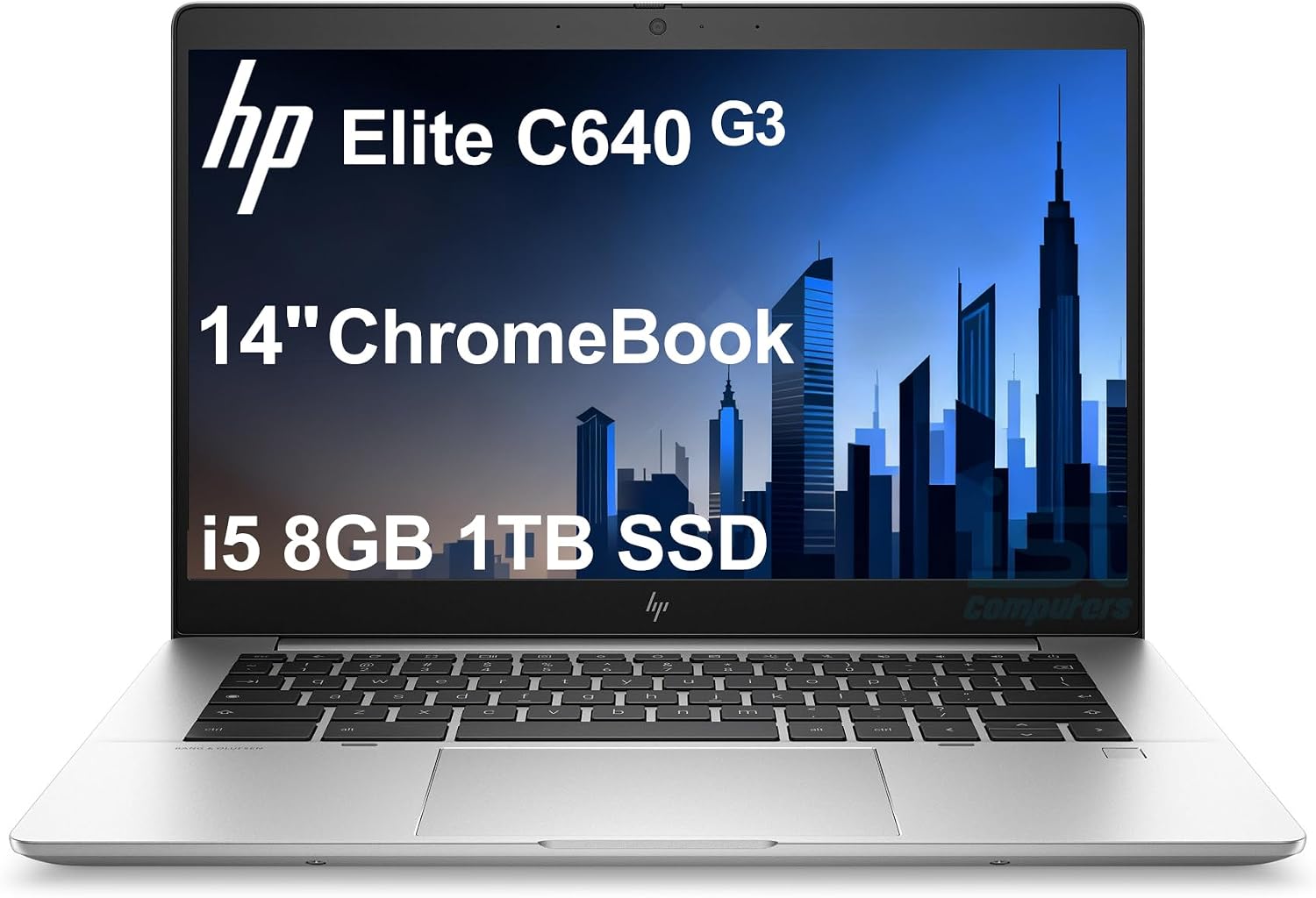 HP Elite C640 G3 Chromebook Plus (14' FHD, Intel i5-1245U vPro, 8GB RAM, 1TB SSD, 10-Core (>i7-1165G7)) Enterprise Laptop for Business, College, Backlit, Fingerprint, 2x Thunderbolt 4, Chrome OS