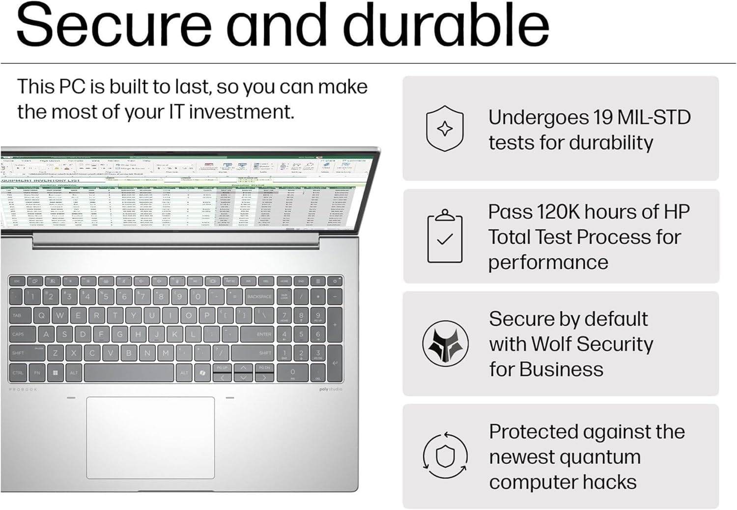 HP ProBook 460 G11 Business AI PC Laptop (16' FHD+, Intel 12-Core Ultra 7 155U, 64GB DDR5 RAM, 2TB SSD), HP Wolf Security, Backlit Numeric KB, Fingerprint, 1080p FHD Webcam, Ethernet, Win 11 Pro