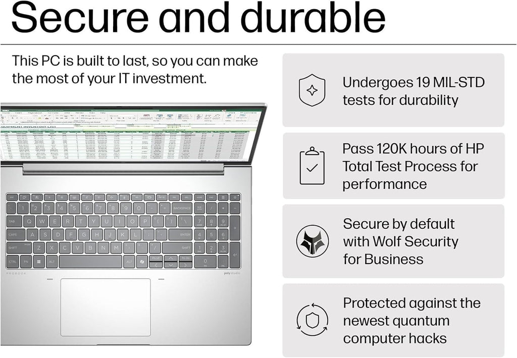 HP ProBook 460 G11 Business AI PC Laptop (16' FHD+ Anti-Glare, Intel 12-Core Ultra 7 155U, 16GB DDR5, 512GB SSD), HP Wolf Security, Backlit Numeric KB, Fingerprint, 1080p Webcam, Ethernet, Win 11 Pro