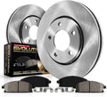 PowerStop Front Brake Kit for Ford Fiesta 2011-19 - Z17 Ceramic Brake Pads & Disc Rotors Replacement, KOE5969