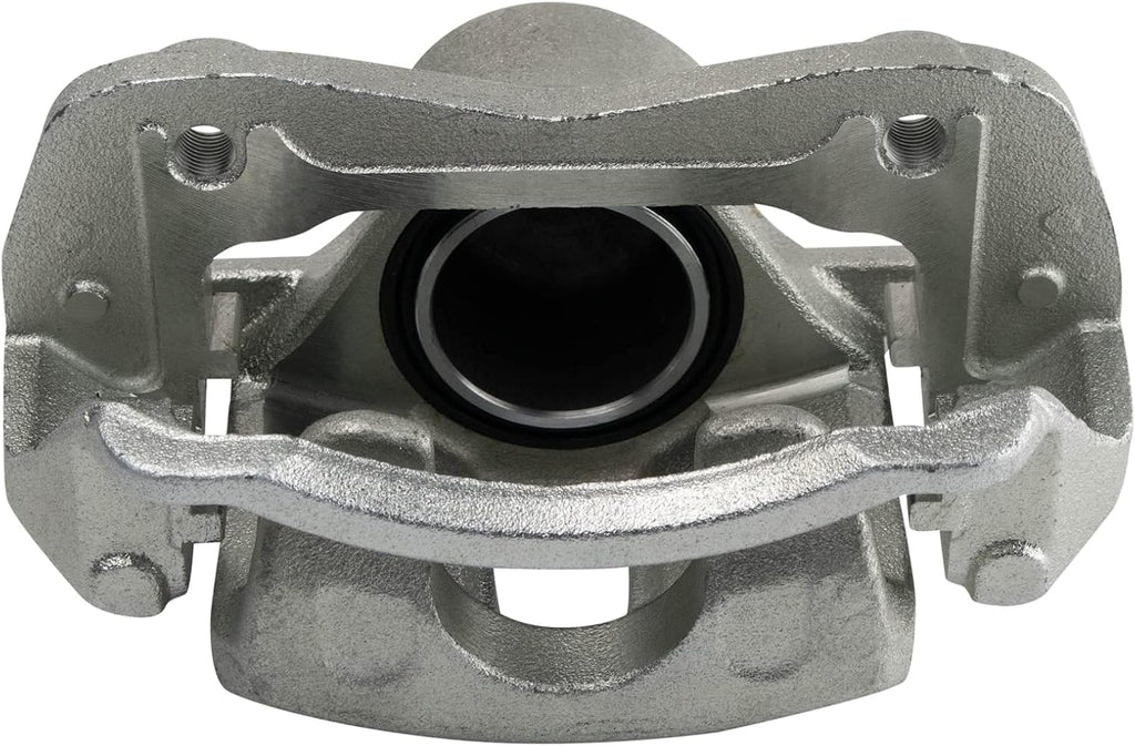 TRQ Front Brake Pad and Rotor Set Ceramic Vented Rotors Calipers Hardware Hoses Compatible with 2006-2010 Hyundai Sonata