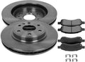 SCITOO - Brake Kits For Buick For Enclave 2008-2017,For Traverse 2009-2017,For GMC For Acadia 2007-2016,For Acadia Limited 2017 Front Disc Brake Rotors and Semi Metallic Brakes Pads: 55150;D1169