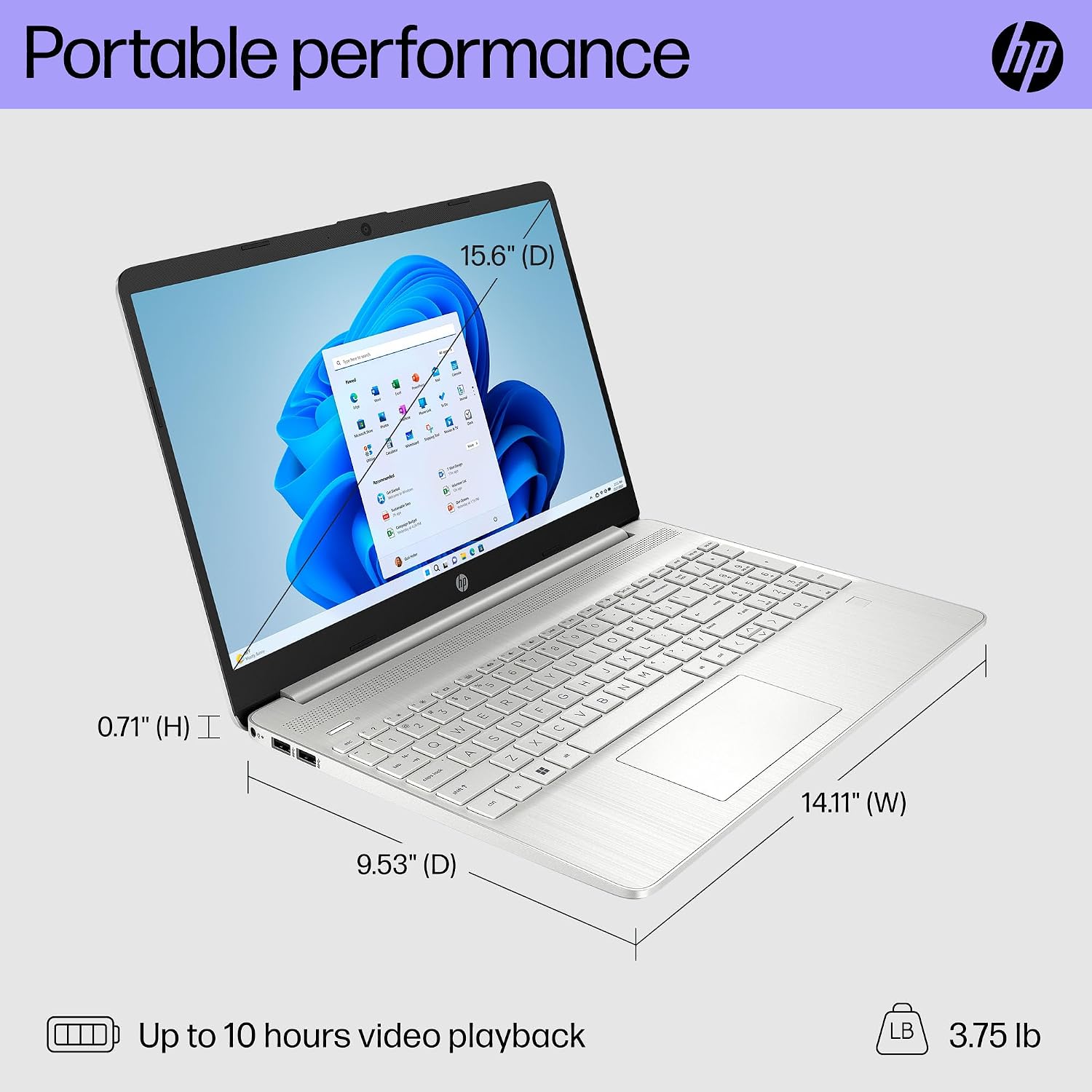 HP 2024 15.6' FHD Thin Light Business Laptop, 6-Core Intel i3-1215U (Beat i5-1135G7), 16GB RAM, 1TB SSD, UHD Graphics, Fingerprint Reader, HD Webcam, Wi-Fi 5, Win 11 Pro +MarxsolAccessory