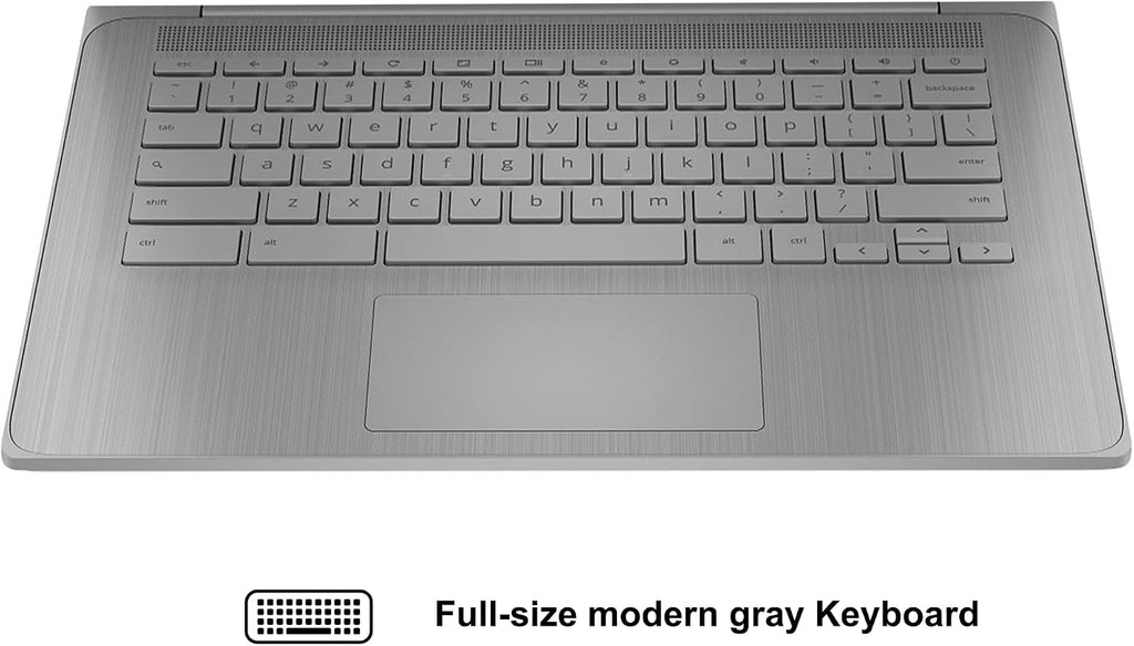 HP Chromebook 14 Home and Student Laptop 14' HD Antiglare Intel Celeron N4500 4GB RAM 192GB Storage (64GB SSD + 128GB SD Card) Type-C Wi-Fi6 Long Battery Life Fast Charging ICP Hub