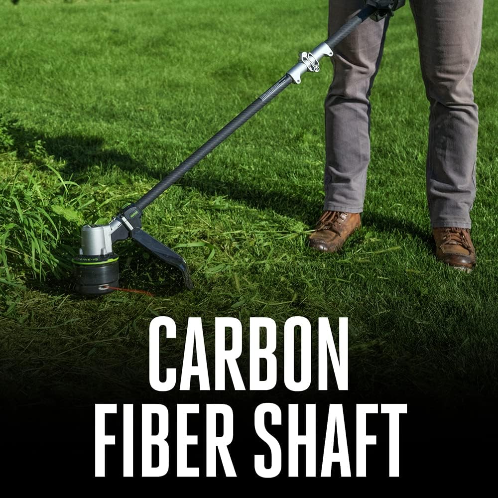 EGO POWER+ String Trimmer, Battery Powered, 16' Trimmer for Weeds and Grass with POWERLOAD, LINE IQ, Telescopic Carbon Fiber Shaft, Battery and Charger Not Included - ST1620T