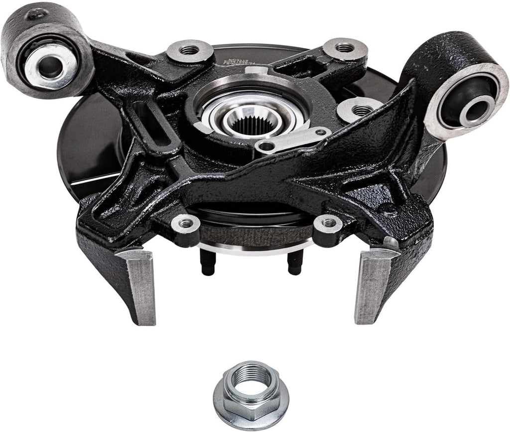 Detroit Axle - Rear Brake Kit for Ford Explorer Sport Trac Mercury Mountaineer, Steering Knuckles & Wheel Bearing Hubs Brake Rotors Ceramic Brake Pads Disc Brake Calipers Replacement