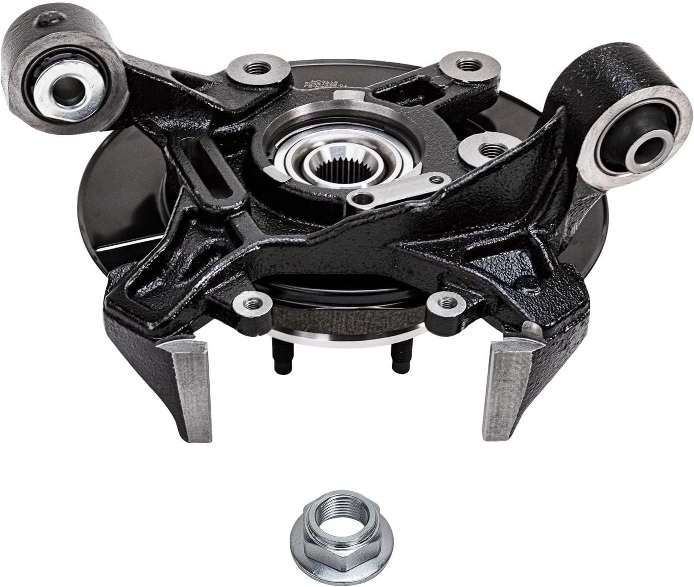 Detroit Axle - Rear Brake Kit for Ford Explorer Sport Trac Mercury Mountaineer, Steering Knuckles & Wheel Bearing Hubs Brake Rotors Ceramic Brake Pads Disc Brake Calipers Replacement