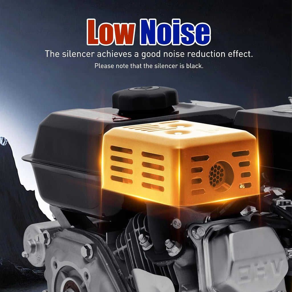 7.5HP Gasoline Engine, 7.5HP Go Kart Engine Motor 4-Stroke Gas Engine Motor 210CC Go Kart Gasoline Engine Motor Electric Hand Power Start Gas Powered Engine for Lawnmower Pump Generator Mower