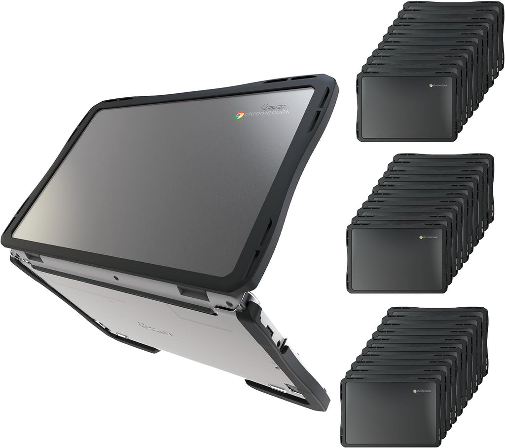 UZBL Air Hard Shell Case for HP Chromebook Fortis G1i / Fortis G10, Student-Proof K-12 Protective Clear Cover (30-Pack)