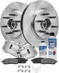 Detroit Axle - RWD Front Brake Kit for 2006 2007 2008 Lincoln Mark LT 2005-2008 Ford F-150 Brake Calipers w/Bracket Disc Brake Rotors Ceramic Brakes Pads w/Hardware Replacement