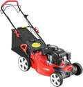 Self Propelled Lawn Mower, 140cc 4-Strokegas Mower, Adjustable Cutting Height, with Large Fuel Tank Practical Silencer, for Lawn Mowing Work in Sports Fields, Community Greening, Municipal Greening