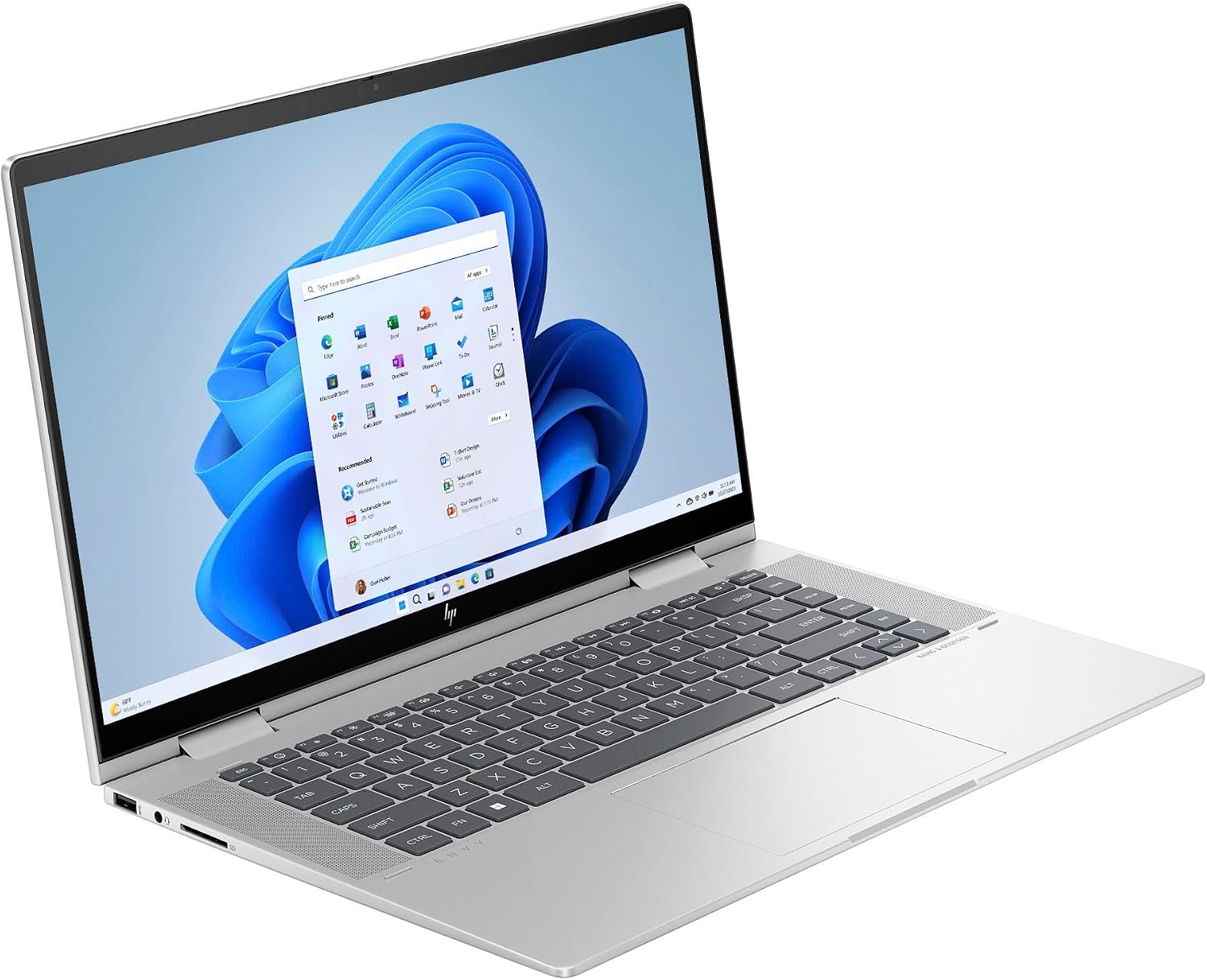HP - Envy 2-in-1 15.6' Full HD Touch-Screen Laptop - Intel Core i7-16GB Memory - 512GB SSD - Natural Silver (Renewed)