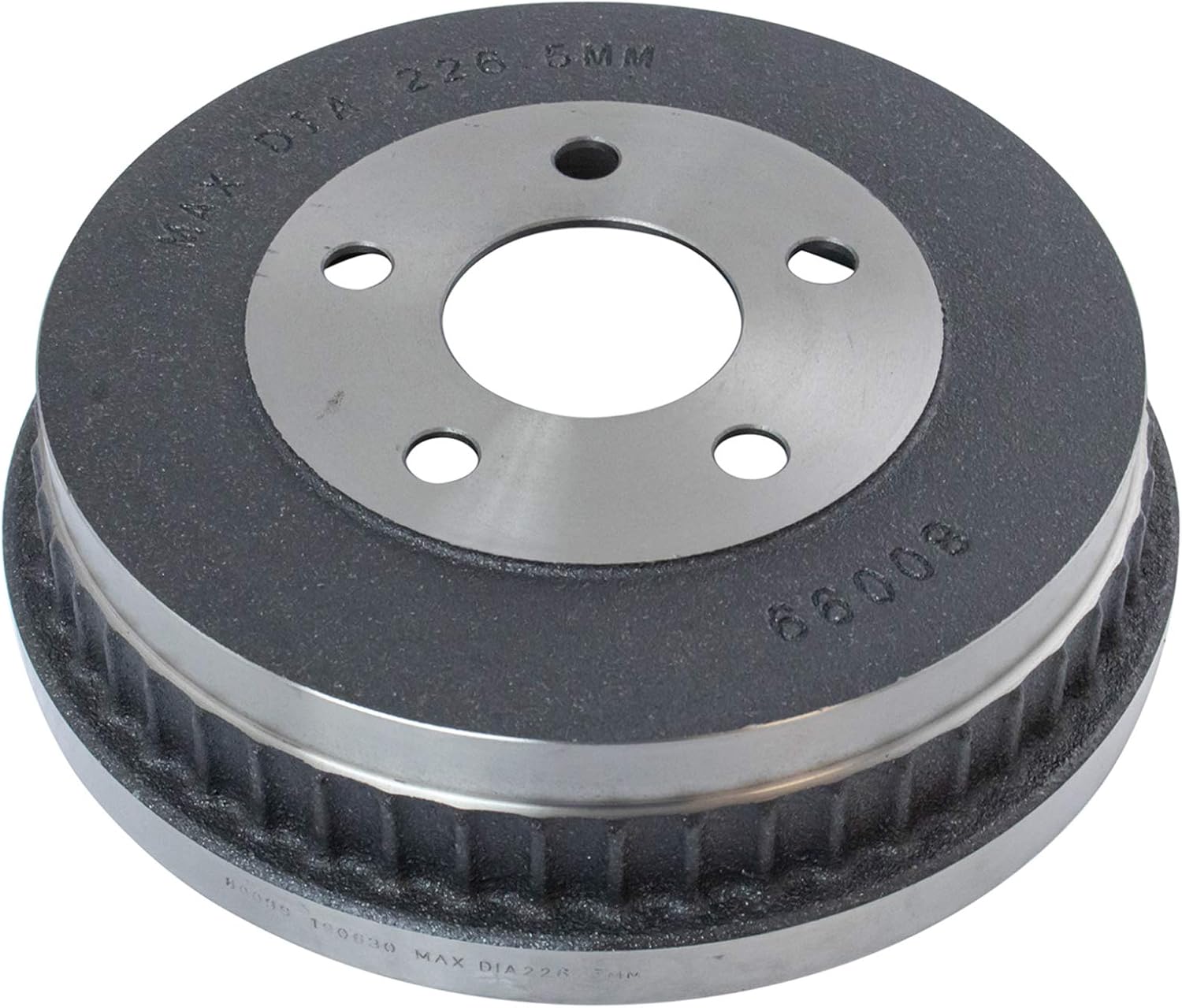 TRQ Front & Rear Ceramic Brake Pad Performance Rotor Shoes & Drum Kit Compatible with Ford