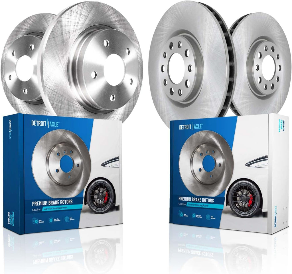 Detroit Axle - Brake Rotors for 2011-2015 Chevrolet Volt 2014-2015 Cruze 2012-2014 Orlando 2012-2017 Buick Verano, Disc Brake Rotors Replacement : 11.81' inch Front and 11.50' inch Rear Rotor