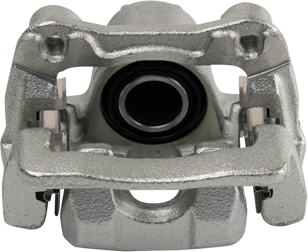TRQ Rear Performance Brake Pad, Caliper, & Rotor Kit, with Chemical Kit Semi-Metallic Premium G-Coated Compatible with 2001-2006 Acura MDX 2003-2008 Honda Pilot