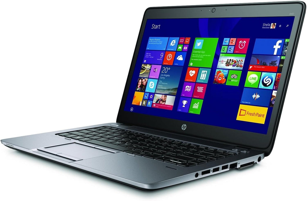 HP EliteBook 840 G2 Business Notebook with 14 Inch HD Display, Intel Core i7 CPU, 16GB RAM, 500GB SSD, Windows 10, (Renewed)
