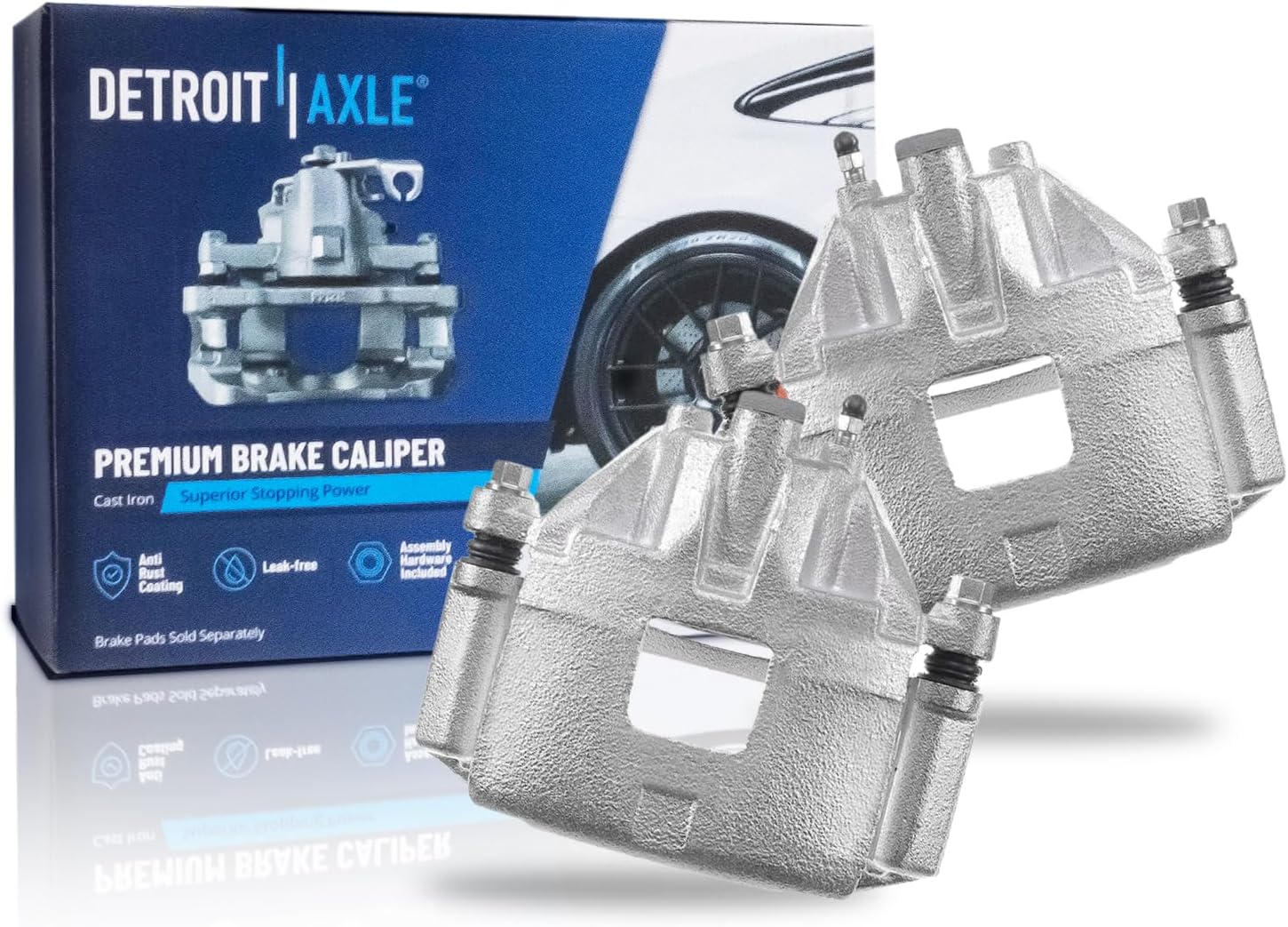 Detroit Axle - 2pc Front Brake Calipers for Buick Regal Century LeSabre Chevrolet Venture Pontiac Grand Prix Montana Bonneville Brake Calipers with Brackets Replacement