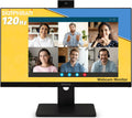 SKitphrati 23.8' 1080P IPS 120Hz Monitor for Business & Gaming - Built-in Adjustable 3MP Webcam, Mic Array, Dual Speakers, Frameless, Eye Care, HDMI/DP/VGA/USB