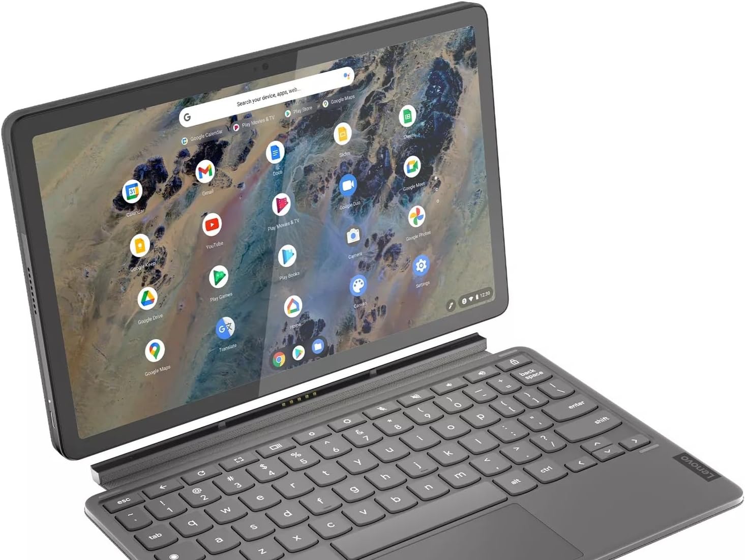 Lenovo Chromebook Duet 3 Laptop, 10.95' IPS 60Hz, Qualcomm Snapdragon 7c Gen 2 4GB 64 GB 82T6003HUS