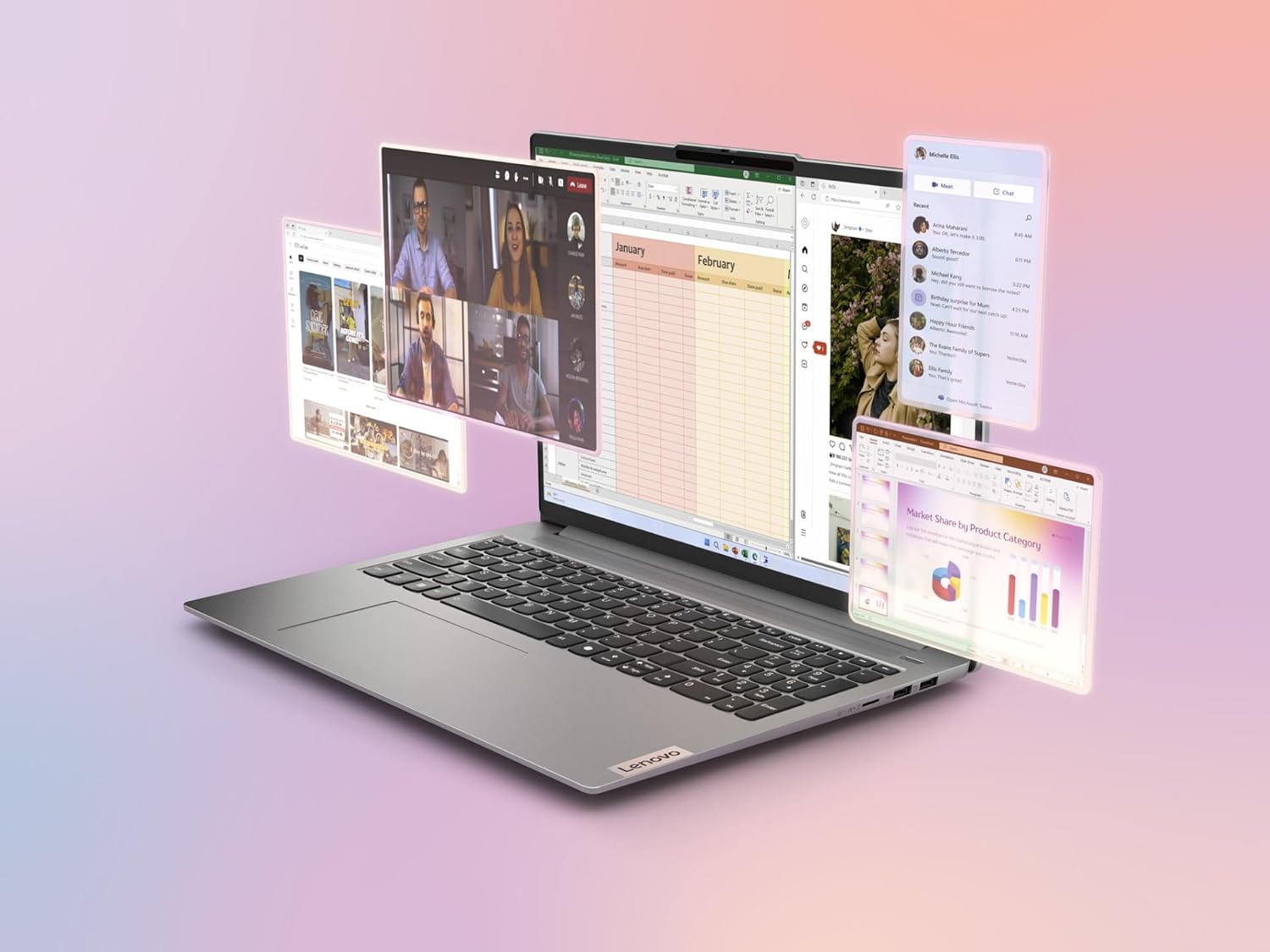 Lenovo IdeaPad Slim 5 16' WUXGA Notebook AMD Ryzen 7 8845HS 16GB LPDDR5X 512GB SSD Cloud Grey - AMD Ryzen 7 8845HS Octa-core - Integrated AMD Radeon 780M Graphics - In-plane Switching (IPS) Technology