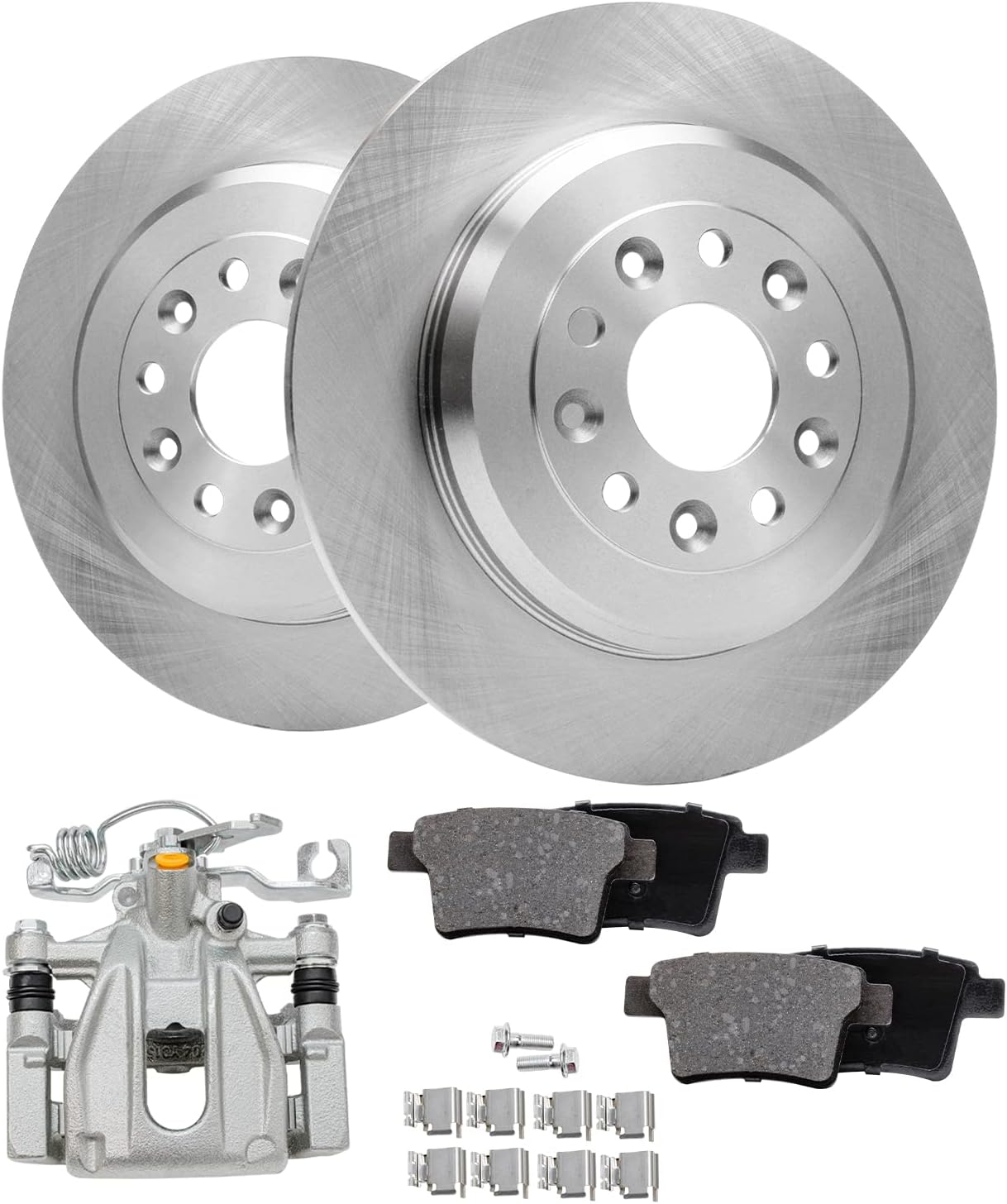 Detroit Axle - Rear Brake Kit for Ford Five Hundred Freestyle Taurus X Mercury Montego Sable, Disc Brake Rotors Ceramic Brake Pads Brake Caliper Replacement