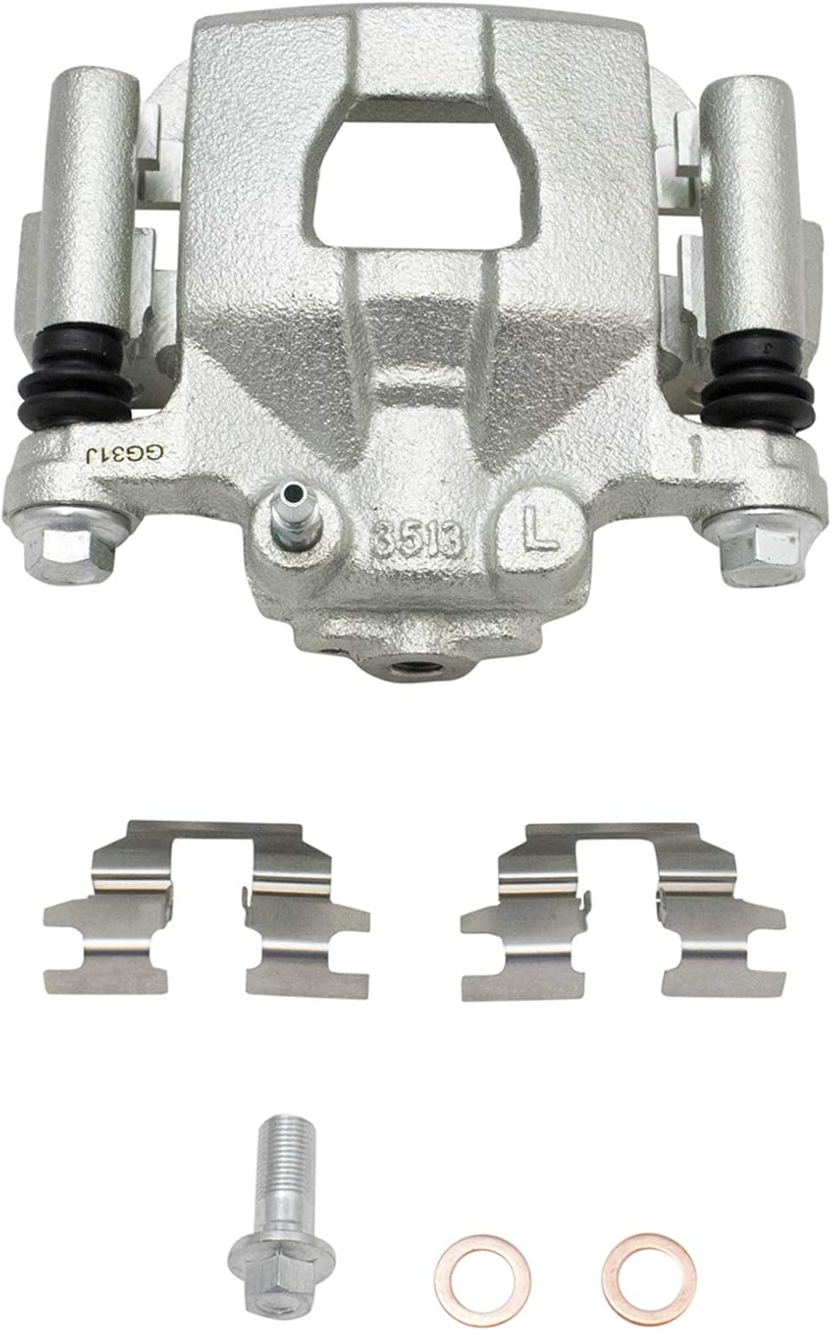 TRQ Rear Brake Pad and Rotor Set Ceramic Rotors Calipers Compatible with 2002-2022 Nissan Altima 2004-2006 Maxima