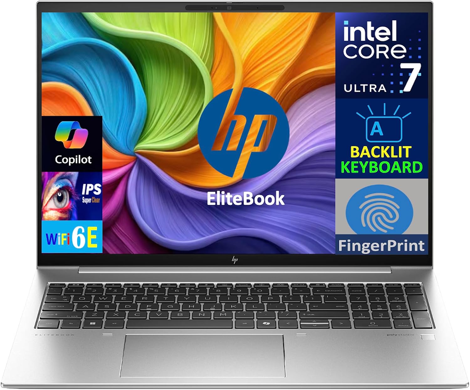 HP EliteBook 860 G11 Business Laptop 16.0' IPS WUXGA Display (Intel Ultra 7 165U, 64GB DDR5, 1TB PCIe SSD, Copilot, Backlit KB, Fingerprint, 2 Thunderbolt 4, WiFi 6E, Webcam, Win 11 Pro) w/USB-C Dock