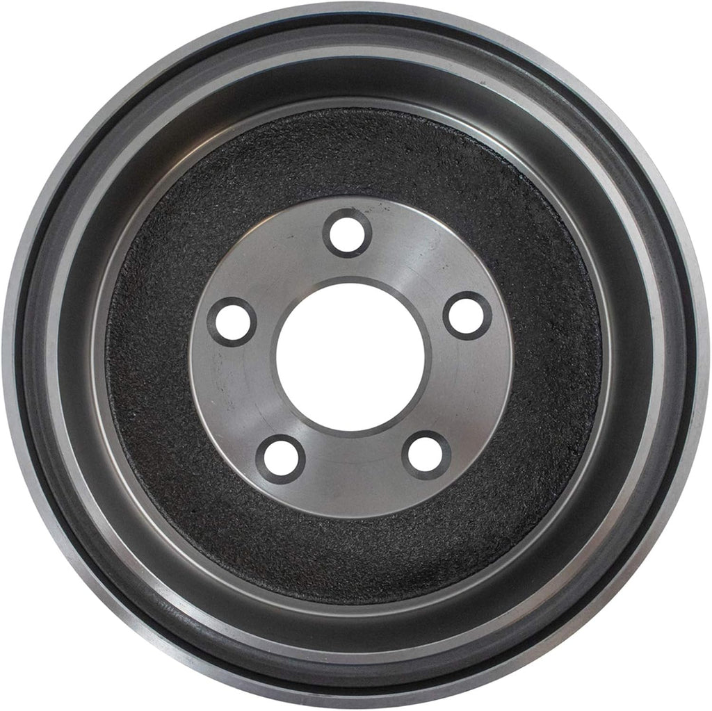 TRQ Front & Rear Ceramic Brake Pad Performance Rotor Shoes & Drum Kit Compatible with Ford