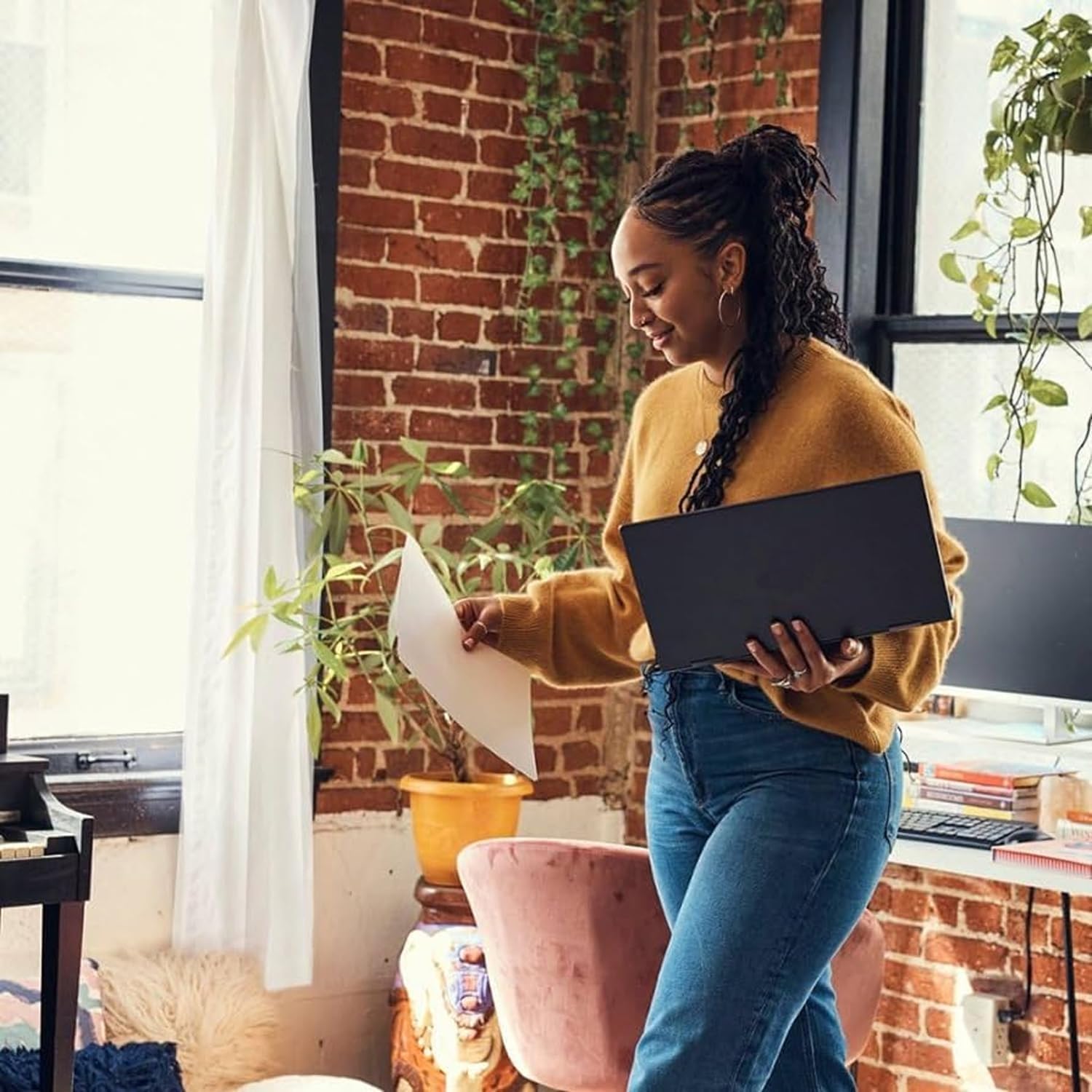 Lenovo V14 G4 Business Laptop, 14' FHD Anti-Glare Display, AMD Ryzen 5 7520U 4 Core (Beats i5-1130G7), 8GB DDR5 RAM, 1TB PCIe SSD, Ethernet Port (RJ-45), HDMI Port, Built-in Webcam, Windows 11 Pro