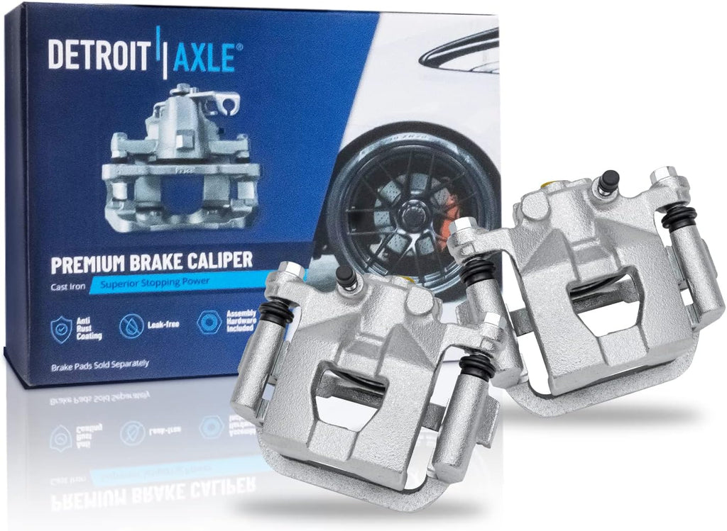 Detroit Axle - Brake Kit for 2002-2006 Nissan Altima Disc Brake Rotors Ceramic Brakes Pads Brake Calipers 2003 2004 2005 Replacement [11.65 inch Front & 11.46 inch Rear Rotors]
