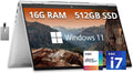 HP Envy x360 15.6' FHD Touch 2-in-1 Laptop, Intel i7-1355U, 16GB LPDDR5, 512GB SSD, Intel Iris Xe Graphics, Backlit Keyboard, Wide Vision 5MP IR Camera, Wi-Fi 6E, Win 11, Silver, 32GB USB Card