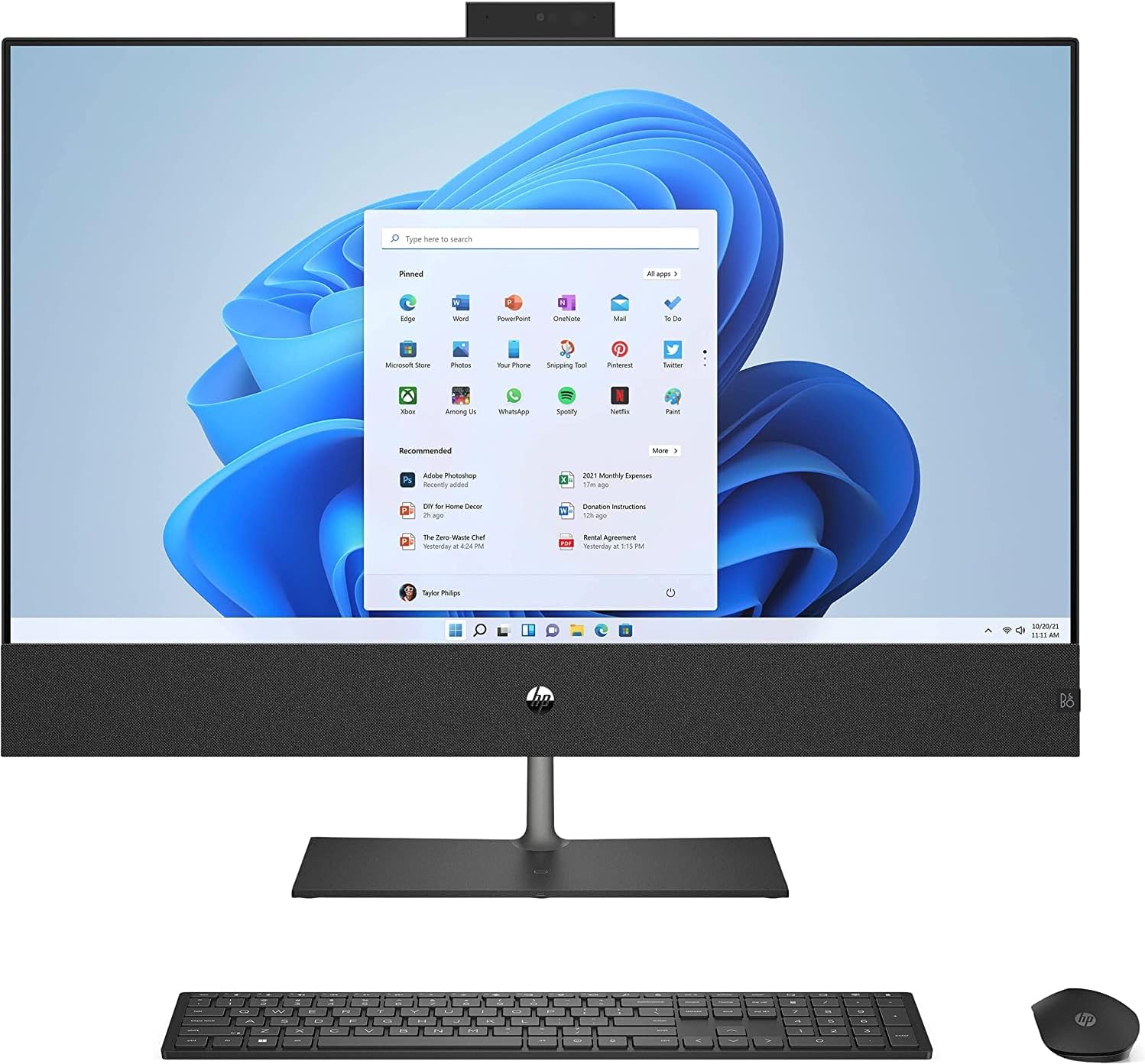 HP Pavilion 32 Desktop, Intel 12th Gen i7 Processor with 8 Cores, 16GB RAM, 2TB SSD, 31.5' 4K UHD Display, Windows 11 Pro