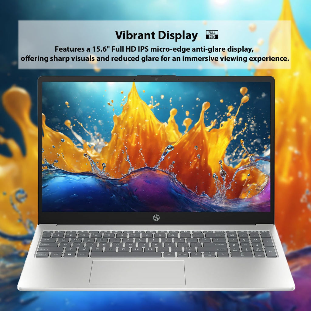 HP 15.6 FHD Laptop | 10-Core Intel Core i5-1235U | Intel Iris Xe Graphics | 32GB RAM | 1TB SSD | Wi-Fi 6 | Long Battery Life | Anti-Glare | Win 11 Pro