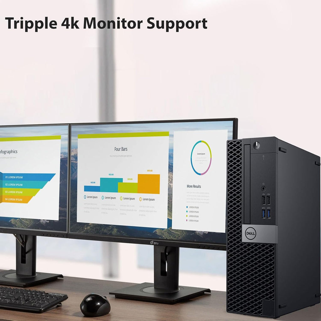 Dell OptiPlex SFF Desktop Computer PC, Intel Core i7-6700 Processor, 16GB DDR4 Ram, 512GB PCIe NVMe SSD, New 24 inch Monitor, HDMI, Built-in WiFi, Wireless Keyboard & Mouse, Windows 11 Pro (Renewed)