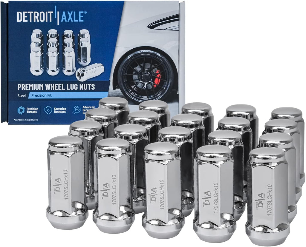 Detroit Axle - Brake Kit for Chevy Malibu Pontiac G6 Saturn Aura, Disc Brake Rotors Brake Pads Wheel Bearing Hubs Wheel Lug Nuts Replacement [11.65'' inch Front & 10.63'' inch Rear Rotor]