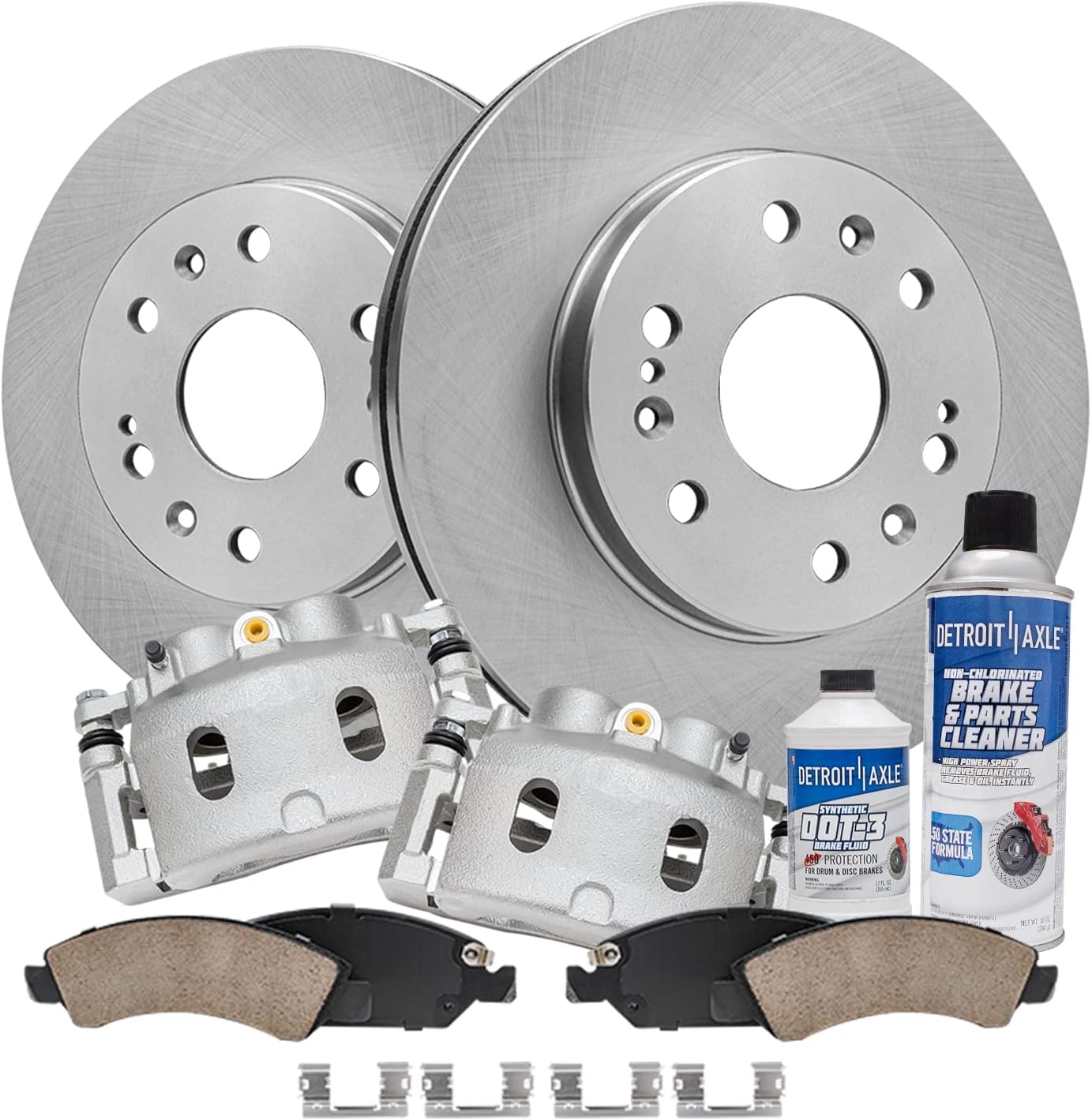Detroit Axle - Front Brake Kit for Chevy GMC Silverado Express Suburban Sierra Savana Yukon XL1500 Tahoe Avalanche, Cadillac Escalade ESV EXT XTS, Brake Calipers Brake Rotors Brake Pads: 12.99' inch