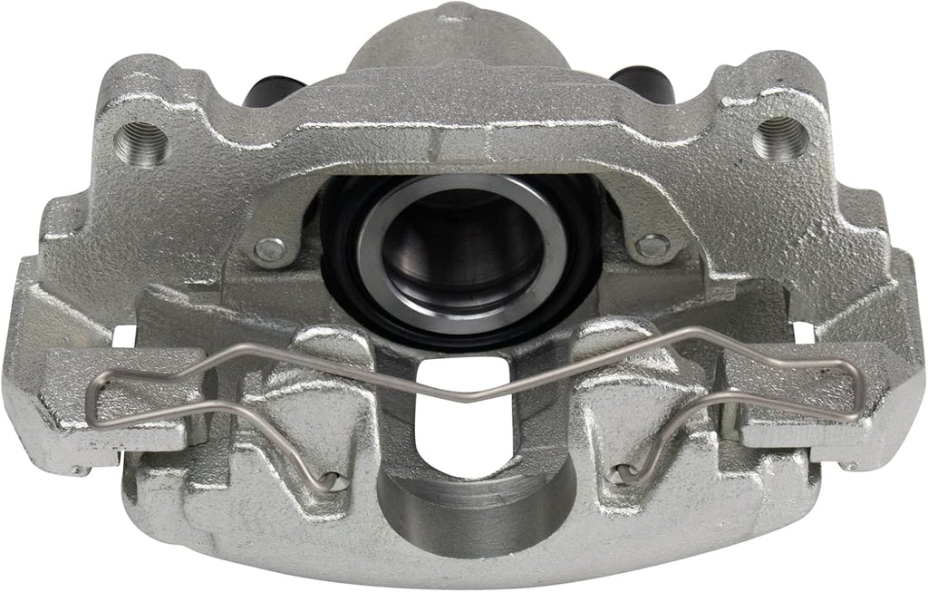 TRQ Performance Front Brake Pad and Rotor Set Ceramic Drilled Coated Rotors Calipers Compatible with 2005 Volkswagen Jetta 06-09 Rabbit 09-15 Jetta 10-14 Golf 12-19 Beetle 2013 GTI 2010 Audi A3