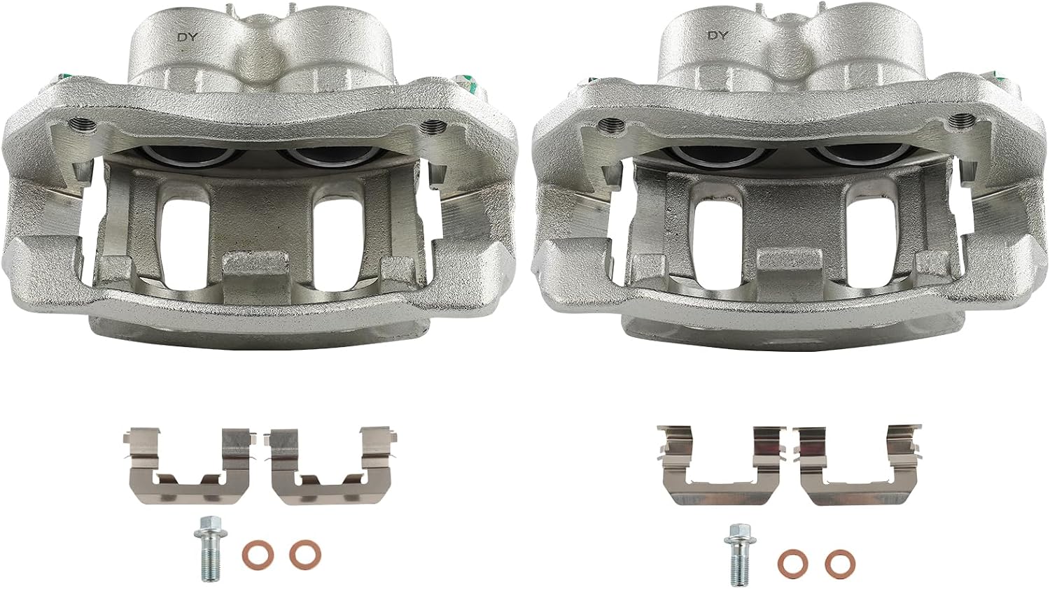AUTOMUTO Front Left & Right 19B3211 19B3210 Disc Brake Calipers Assembly With Bracket Fit For 2007-2009 2013-2016 for Hyundai for Santa Fe,2013-2016 for Hyundai for Santa Fe XL [2PCS]