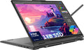 Lenovo Yoga 7 7i 2-in-1 Business Laptop (16' FHD+ Touchscreen, Intel Core Ultra 7 155U (Beat i7-1355U7), 16GB RAM, 1TB SSD, IST Pen) Backlit, Fingerprint, FHD IR Webcam, Win 11 Home w/AI Copilot, Grey