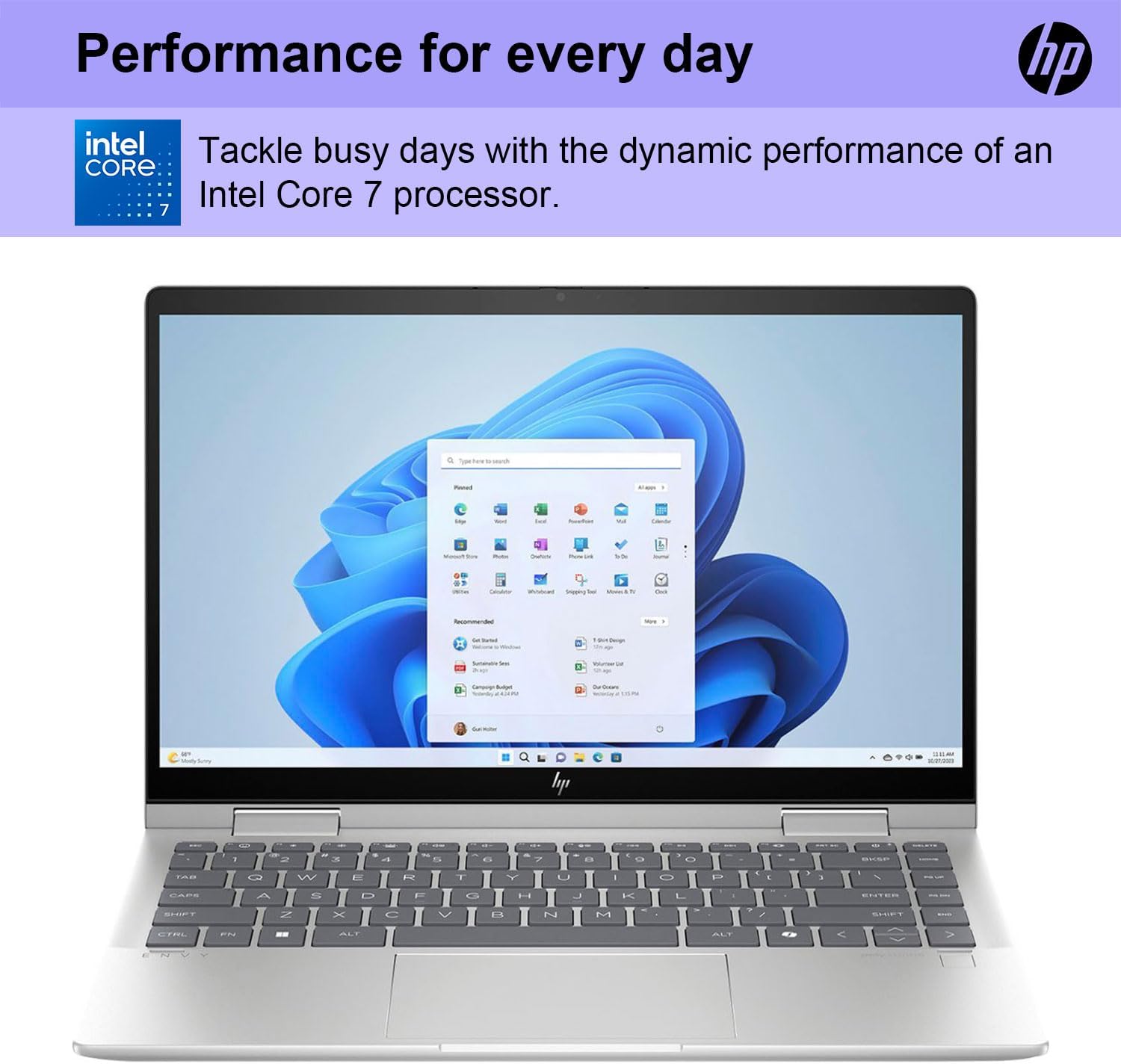 HP Envy X360 Business 14' Touchscreen Intel Core 7 2-in-1 Convertible Laptop, 14' FHD 1920 * 1080 Touchscreen, Core 7 150U (Beats Intel i7-14700), 16GB RAM, 1TB SSD, FP Reader, Wi-Fi 6, W11P