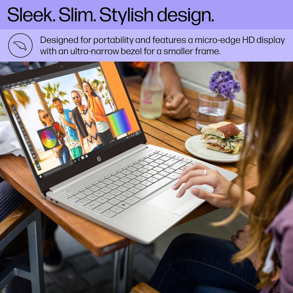 HP 14 inch Laptop Student & Business, Intel Celeron N4120, 4 GB RAM, 64GB eMMC, Microsoft Office Lifetime License, Intel UHD Graphics, Thin & Portable, Ultra Light, Webcam, Windows 11 Pro