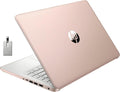 HP 2022 Stream 14' HD BrightView Laptop, Intel Celeron N4120, 4GB RAM, 64GB SSD, Intel HD Graphics, 720p Webcam, 1 Year Office 365, Gold, Win 11, 32GB Snowbell USB Card