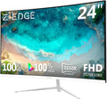 Z-Edge 24-inch Curved Gaming Monitor, Full HD 1080P 1920x1080 LED Backlight Monitor, with 100Hz Refresh Rate and Eye-Care Technology, U24C 178° Wide View Angle, DP+HDMI