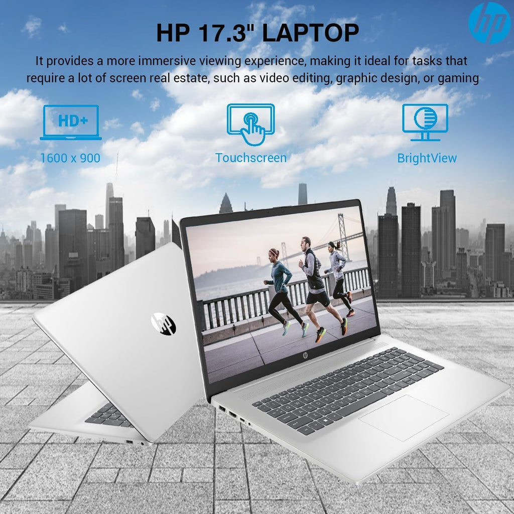 HP 17 Inch Laptop Touch Screen, 17.3 Touchscreen Laptop Computer, Intel Core i7, 32GB RAM, 1TB SSD, Windows 11 Pro, Backlit Keyboard, 10 Key Number Pad