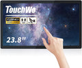 23.8 inch Capacitive Multi-Touch Screen Industrial Monitor, 16:9 Display 1920 x 1080P, Built-in Speakers, VGA, DVI & HD-MI Monitor for PC, POS, Small Business, Restaurant