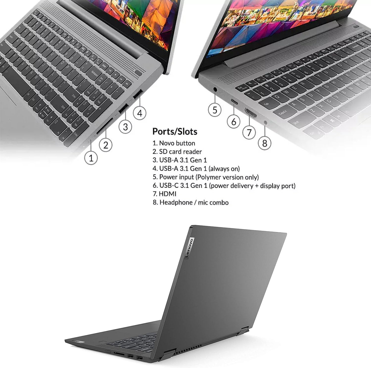 Lenovo Flex 5 Laptop, 14.0' FHD Touch Display, AMD Ryzen 7 5700U, AMD Radeon Graphics, Backlit Keyboard, Fingerprint Reader, Long Battery Life, Windows 11 (16GB RAM | 1TB PCIe SSD)