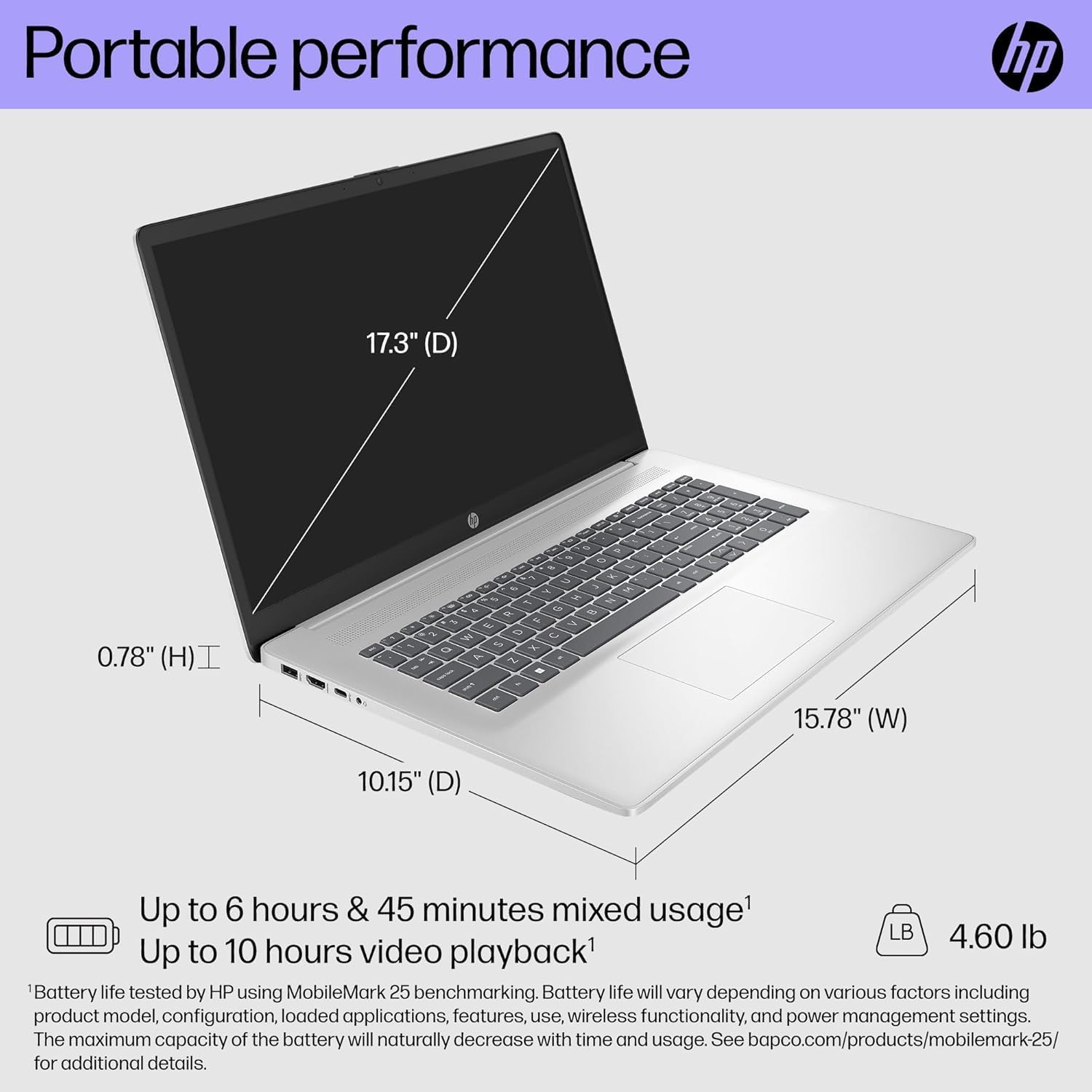 HP 17.3' FHD Premium Laptop 2026 Edition | Intel Core 5-120U CPU up to 5.0GHz (Beats i7-1335U) | 32GB RAM | 1TB PCIe SSD | Backlit Keyboard | Wi-Fi 6 | Bluetooth 5.3 | Windows 11